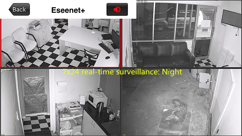 7x24 surveillance during at night
